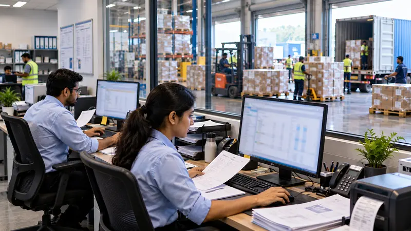 Billing team processing thousands of daily invoices for a high-volume distributor